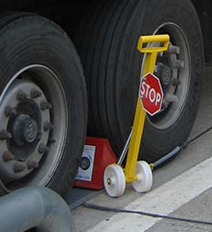 Cale de roue électrique à excentrique