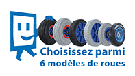 Roues pour chariots modulables en aluminium