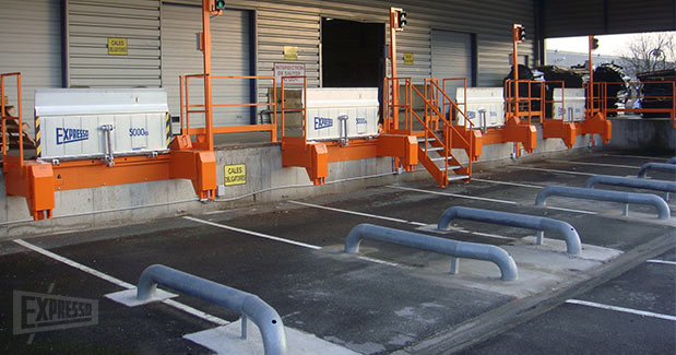 Guide-roues en acier galvanisé à sceller