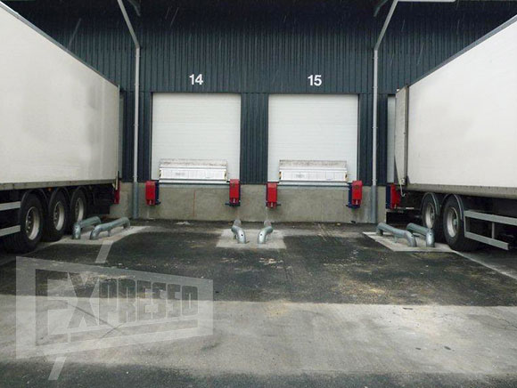 Guide-roues en acier galvanisé à sceller