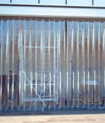 Portes à lanières transparentes