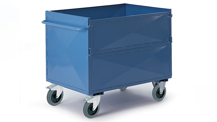 Chariot d'atelier avec armoire double