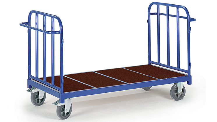 Chariot plateforme charges lourdes 2 dossiers
