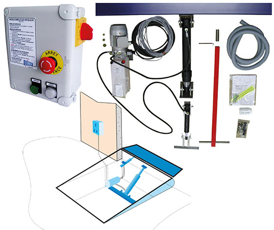 Kit d'électrification pour niveleur