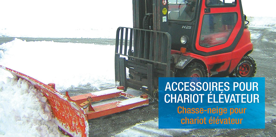 Chasse-neige pour chariot élévateur